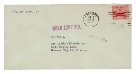 Lot #116 Dwight D. Eisenhower: Ike invites his brother to his second presidential inauguration: 