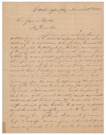 Lot #125 Millard Fillmore Letter Signed as President - Image 1