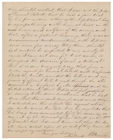 Lot #125 Millard Fillmore Letter Signed as President - Image 2