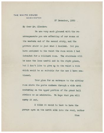 Lot #232 Woodrow Wilson Typed Letter Signed as