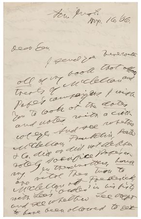 Lot #390 Horace Greeley: Turn to McClellan at