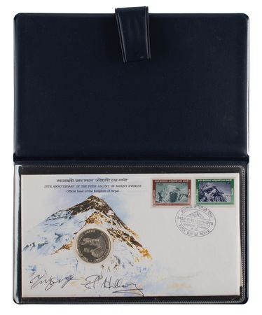 Lot #396 Edmund Hillary and Tenzing Norgay Signed
