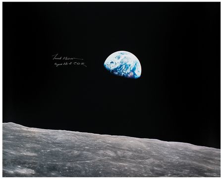 Lot #657 Frank Borman Signed Oversized Photograph - Image 1