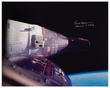 Lot #658 Frank Borman Signed Oversized Photograph - Image 1