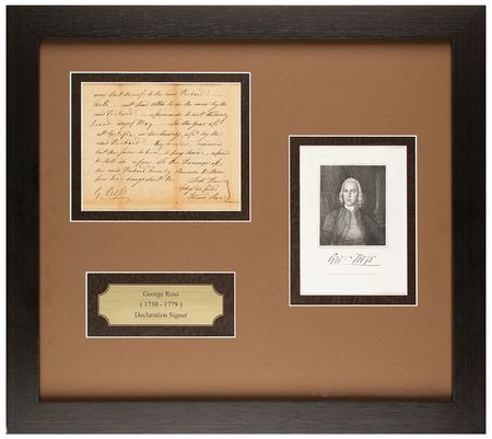 Lot #471 George Ross Document Signed