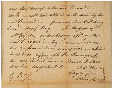 Lot #471 George Ross Document Signed - Image 2