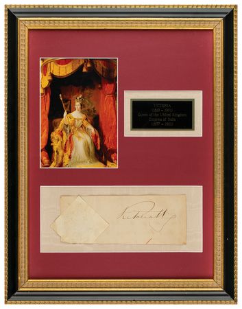 Lot #465 Queen Victoria Signature