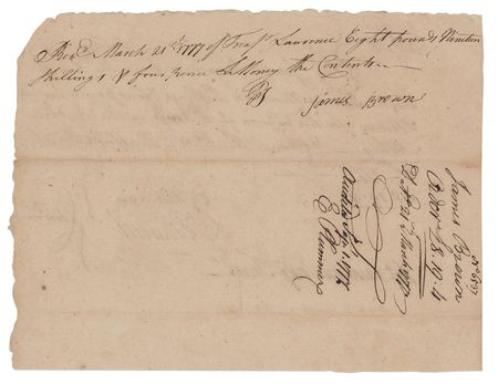 Lot #375 Oliver Ellsworth Document Signed - Image 2