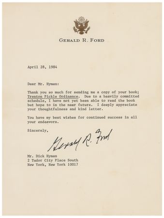 Lot #132 Gerald Ford (3) Typed Letters Signed - Image 2