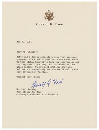 Lot #132 Gerald Ford (3) Typed Letters Signed - Image 3