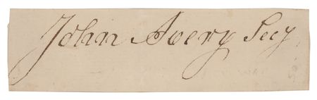 Lot #338 John Avery, Jr. Signature