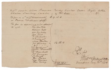 Lot #550 William Grayson Autograph Document Signed