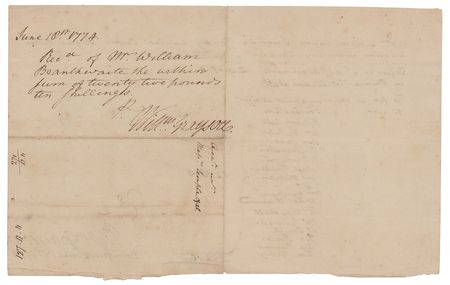 Lot #550 William Grayson Autograph Document Signed Twice - Image 2