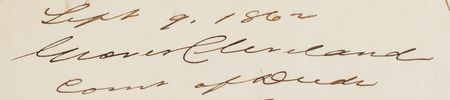 Lot #100 Grover Cleveland Autograph Document Signed - Image 2