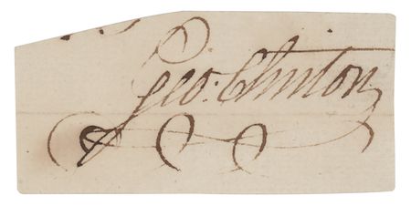 Lot #352 George Clinton Signature