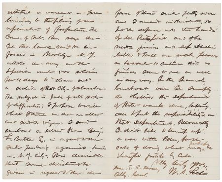 Lot #43 U. S. Grant: Walbridge A. Field: Acting Attorney General W. A. Field offers a rare first-hand glimpse into President Grant's cabinet meetings - Image 6