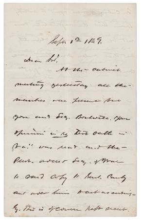 Lot #43 U. S. Grant: Walbridge A. Field: Acting Attorney General W. A. Field offers a rare first-hand glimpse into President Grant's cabinet meetings - Image 7