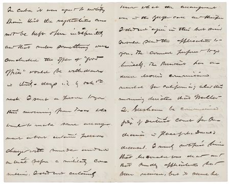Lot #43 U. S. Grant: Walbridge A. Field: Acting Attorney General W. A. Field offers a rare first-hand glimpse into President Grant's cabinet meetings - Image 8