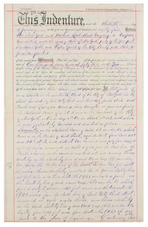 Lot #451 New York and Harlem Railroad Corporation