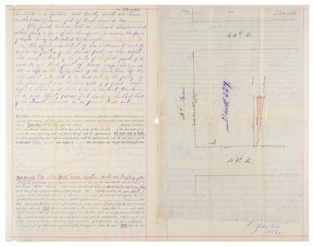 Lot #451 New York and Harlem Railroad Corporation Deed - Image 2