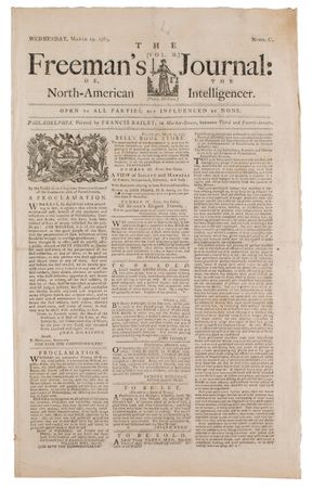 Lot #548 The Freeman's Journal or North-American