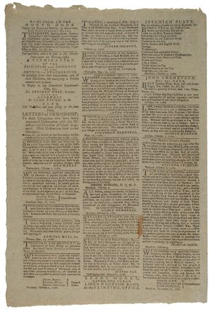 Lot #532 The Connecticut Courant, and the Weekly Intelligencer (October 17, 1780): Possibly the best early, contemporary, authenticated account of Benedict Arnold’s treasonous plot - Image 3
