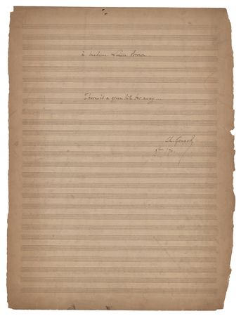 Lot #835 Charles Gounod Autograph Musical Manuscript Signed - Image 1