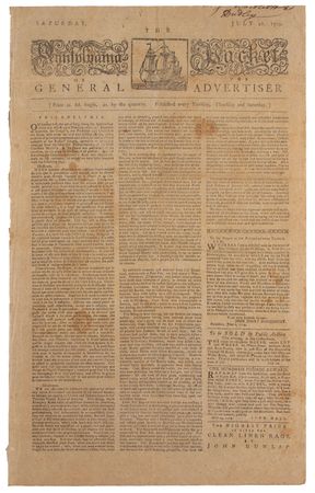 Lot #591 The Pennsylvania Packet or the General