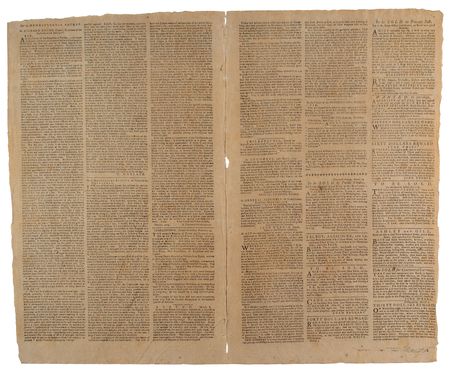 Lot #594 The Pennsylvania Packet or the General Advertiser (March 30, 1779): Brief report on a ceremony marking the ninth anniversary of 