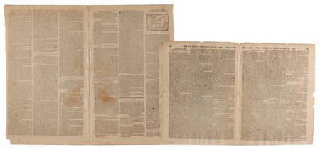 Lot #593 The Pennsylvania Packet or the General Advertiser (March 27, 1779): Detailed account of Benedict Arnold's march to Quebec, and a letter by Thomas Paine - Image 2