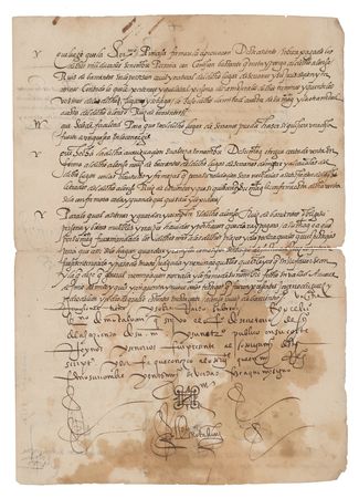 Lot #408 Joanna of Austria, Princess of Portugal Document Signed - Image 4