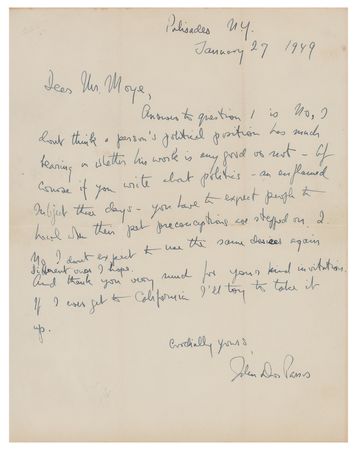 Lot #804 John Dos Passos: 