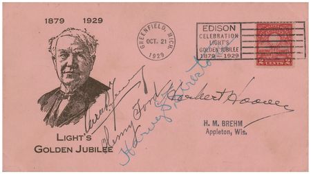 Lot #293 Henry Ford, Harvey Firestone, and Herbert