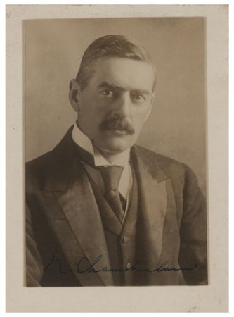 Lot #313 Neville Chamberlain Signed Photograph