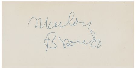 Lot #937 Marlon Brando Signature - Image 1