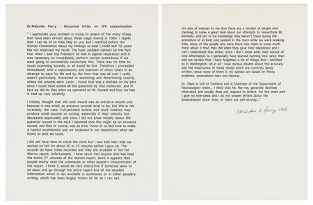 Lot #422 Kennedy Assassination: Malcolm Perry