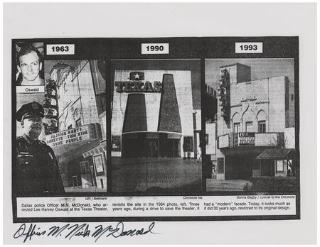 Lot #421 Kennedy Assassination: Maurice 'Nick' McDonald - Image 1