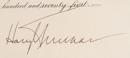 Lot #64 Harry S. Truman Document Signed as President - Image 3
