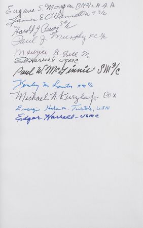 Lot #612 USS Indianapolis Signed Book - Image 2