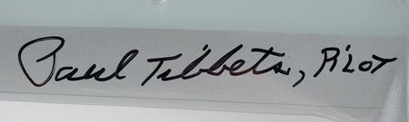 Lot #542 Enola Gay Signed Scale Model and Signed Photograph - Image 4