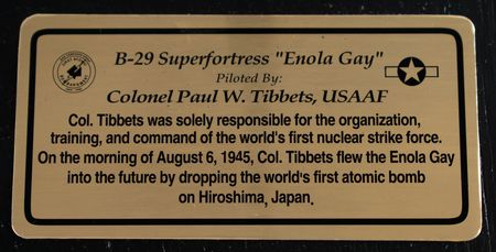 Lot #542 Enola Gay Signed Scale Model and Signed Photograph - Image 7