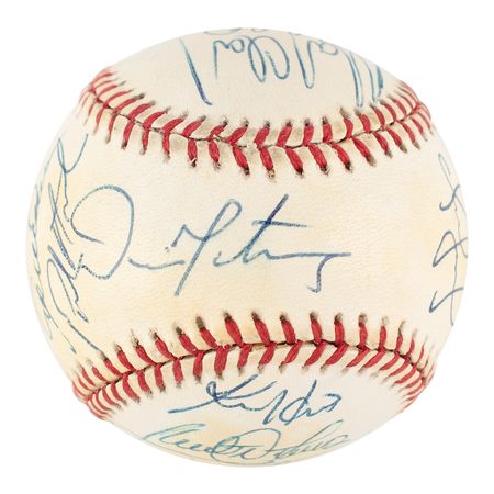 Lot #1072 Cleveland Indians: 1995 Signed Baseball - Image 2