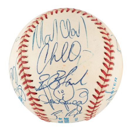 Lot #1072 Cleveland Indians: 1995 Signed Baseball - Image 6