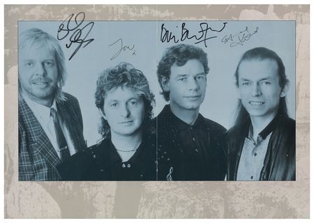 Lot #882 Anderson Bruford Wakeman Howe Signed Program - Image 1