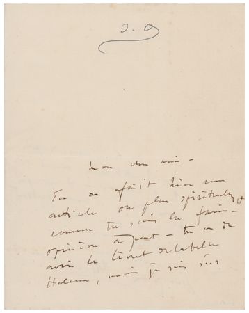 Lot #867 Jacques Offenbach Autograph Letter Signed