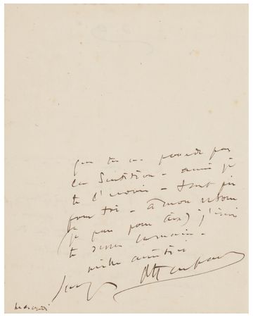 Lot #867 Jacques Offenbach Autograph Letter Signed - Image 2