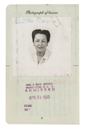 Lot #967 Frank Capra: The personal passport of Frank Capra?