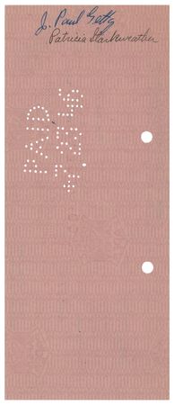 Lot #385 J. Paul Getty Twice-Signed Check - Image 2