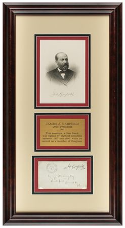 Lot #136 James A. Garfield Free Frank - Image 1