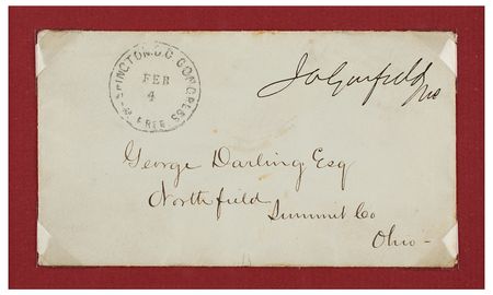 Lot #136 James A. Garfield Free Frank - Image 2
